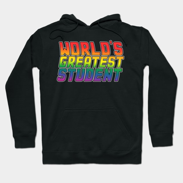 Student job gifts design. Perfect present for mom dad friend him or her. Lgbt rainbow color Hoodie by SerenityByAlex